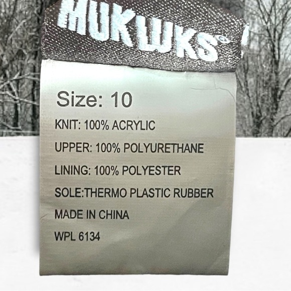 MUK LUKS Women's Chris Sweater Cuff Ankle Brown Booties with Heels Size 10 - Picture 9 of 9